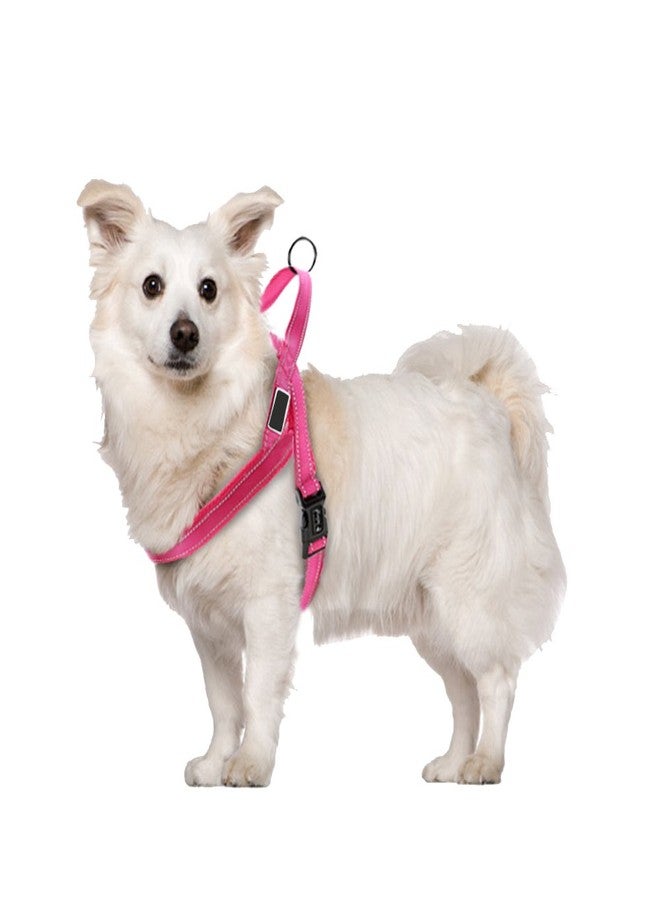 Futaba No Pull Nylon Quick Fit Reflective Dog Harness - Pink- Medium - Image 1